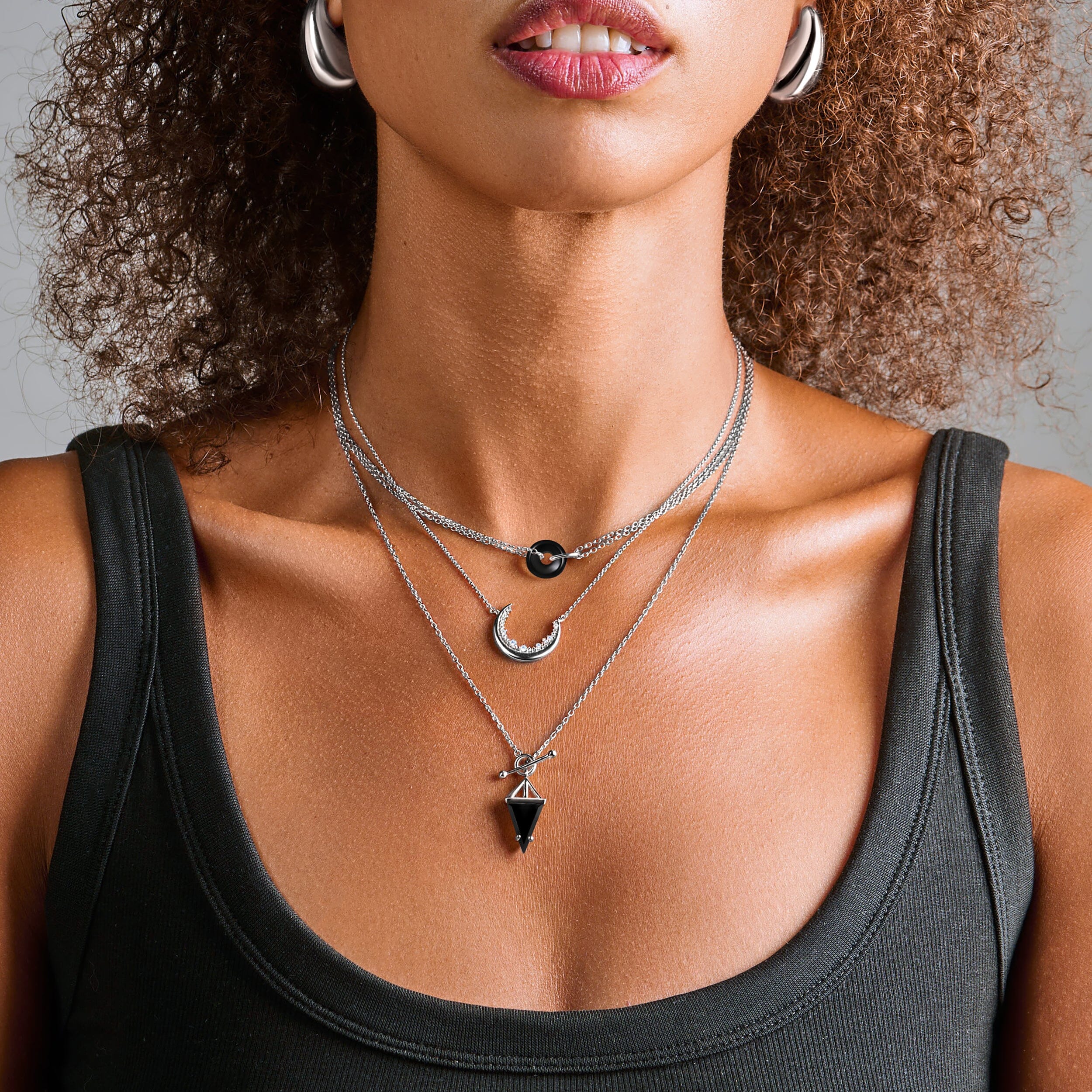 Black Obsidian Necklace - Heroine T-Lock - Image 35