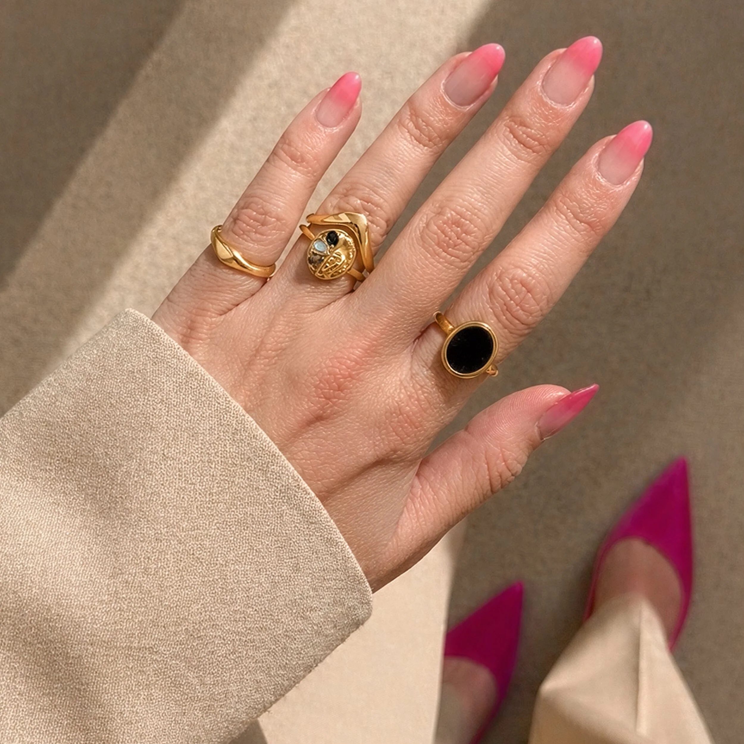 Crystal Ring - Enfolded Black Onyx - Image 19